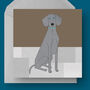 Weimaraner Dog Greetings Card, thumbnail 1 of 5