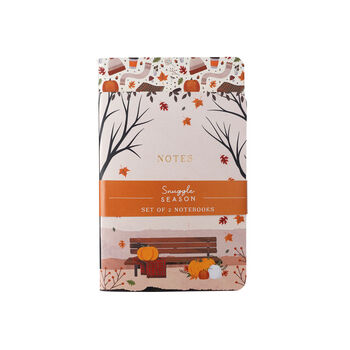 Set Of Two Autumn Themed A6 Lined Paper Notebooks, 3 of 3