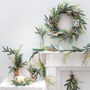 Luxury White Berry And Fir Cone Wreath, thumbnail 2 of 6