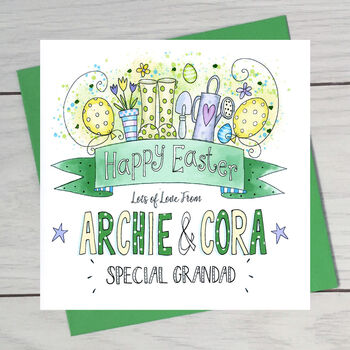 Easter Wellie Greeting Card, 2 of 4