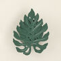 G Decor Set Of Three Green Palm Leaf Tea Light Holders, thumbnail 5 of 6