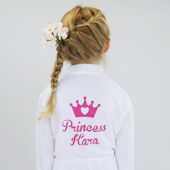 Personalised Children's Princess Dressing Gown, 2 of 5