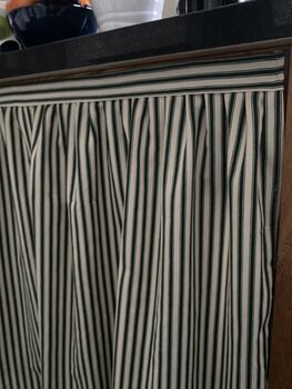 Hook And Loop Sink Skirt, Bespoke Cabinet Curtains, Cupboard Vanity, 5 of 8