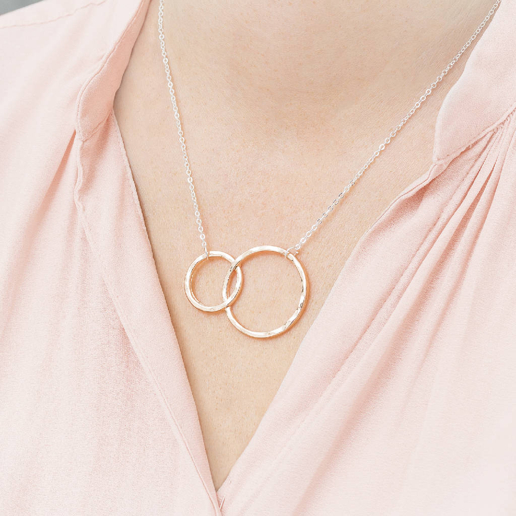 personalised infinity circle of life necklace by bloom boutique