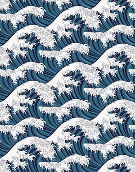 Japanese Wave Wallpaper, 2 of 3