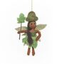 Handmade Felt Sage The Forest Fairy Hanging Decoration, thumbnail 3 of 4