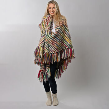 Ellie Easy Rainbow Wrap Knitting Kit, 3 of 7