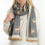 Stag Winter Scarf, thumbnail 1 of 6