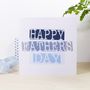 Happy Father's Day Stamped Style Card, thumbnail 6 of 8