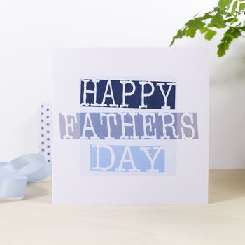 Happy Father's Day Stamped Style Card, 6 of 8