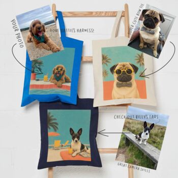 Create Your Own Personalised Doggy Tote Shopper Bag, 2 of 12
