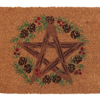 Natural Winter Solstice Pentagram Doormat, 2 of 3