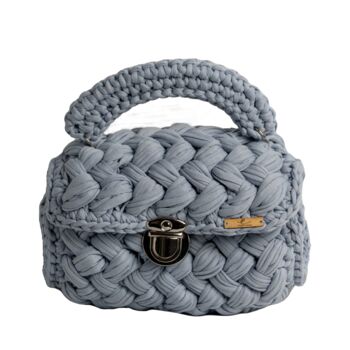 Handmade Crochet Knit Hand Bag, 7 of 12