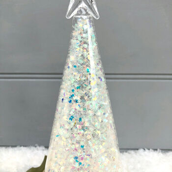 Sparkle Glass LED Christmas Tree, 2 of 3