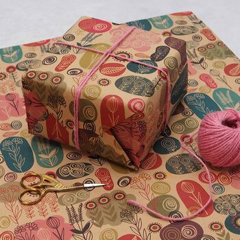 Pop Flower Patterned Gift Wrap, 4 of 5