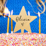 Personalised Name And Heart Star Cake Topper, thumbnail 2 of 7