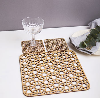 Good Times Placemats And Coasters Tableware Set, 3 of 3