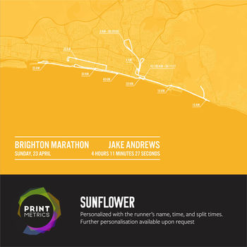Personalised Brighton Marathon Poster, 12 of 12