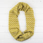 Zig Zag Knitted Circle Scarf, thumbnail 2 of 6