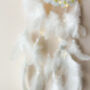 White Cloud Dream Catcher For Baby's Room Decor, thumbnail 3 of 6