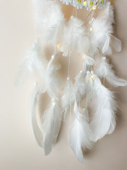 White Cloud Dream Catcher For Baby's Room Decor, 3 of 6