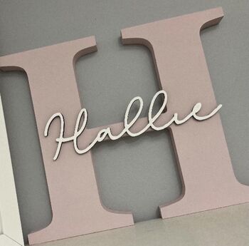 Freestanding Personalised Wooden Letters 20cm, 2 of 8