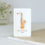 Miniature Saxophone Personalised Wall Art Gift, thumbnail 6 of 6