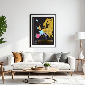 Europe Scratch Off Map With Country Flags Travel Gifts, 7 of 10