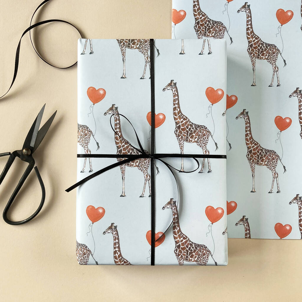 Giraffe Me Crazy Wrapping Paper, 1 of 5