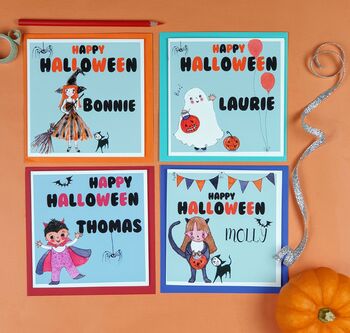 Little Ghost Personalised Halloween Card, 3 of 5
