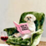 Your Own Dog Reading Book, 'How To Train A Human' Print, Customise Colours And Book Title, thumbnail 2 of 12