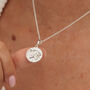 Sterling Silver Leo Zodiac Charm Necklace, thumbnail 1 of 6