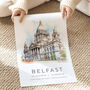 Belfast Travel Poster Of Northern Ireland, thumbnail 3 of 7