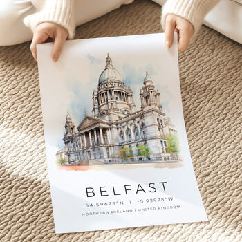 Belfast Travel Poster Of Northern Ireland, 3 of 7