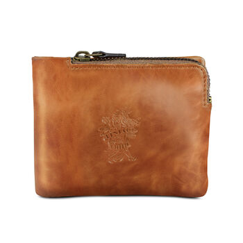 'Hudson' Men's Leather Bi Fold Wallet In Tan, 2 of 8