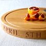 Personalised Round Wooden Cheese Boards, thumbnail 7 of 9