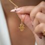 Fatima Hand Necklace, Sterling Silver Or Gold Plated, thumbnail 1 of 8