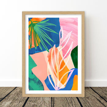 Colourful Botanical Abstract Art Print, 10 of 12