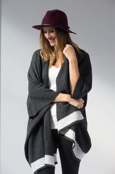 Oversized Knitted Blanket Cardigan, 3 of 12