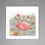 'Flamingo And Lilies' Print, thumbnail 1 of 3