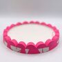 Neon Scalloped Tray Pink And White, thumbnail 2 of 8