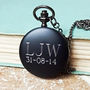 Pocket Watch With Personalised Initials And Message, thumbnail 1 of 3