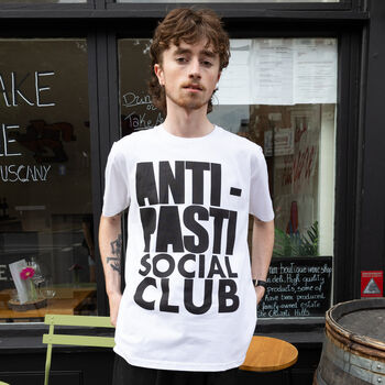 Anti Pasti Social Club Unisex Slogan T Shirt In White, 2 of 5