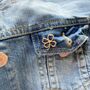 Good Luck Clover Pin Gift | Gcse Exam Gift | Girl Got Goals Encouragement Card Gold Toned Lucky Clover Pin, thumbnail 7 of 10