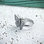 Butterfly Ring Antiqued Pewter, thumbnail 1 of 4