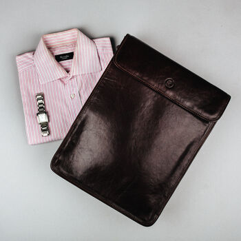 Personalised Men's Leather Shirt Holder 'Sepino', 9 of 12