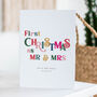 Personalised 'First Year As Mr And Mrs' Christmas Card, thumbnail 1 of 4