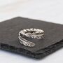 Sterling Silver Adjustable Feather Ring, thumbnail 8 of 8