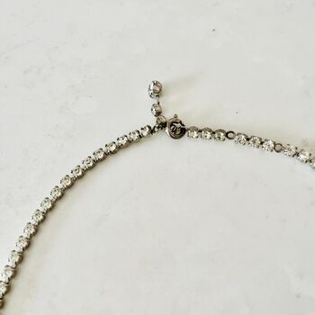 Original 1950s Diamante Vintage Necklace, 4 of 7