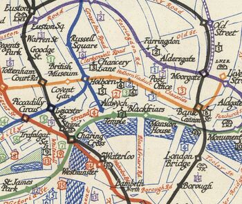 Personalised 1928 Rare Old London Underground Tube Map, 2 of 3